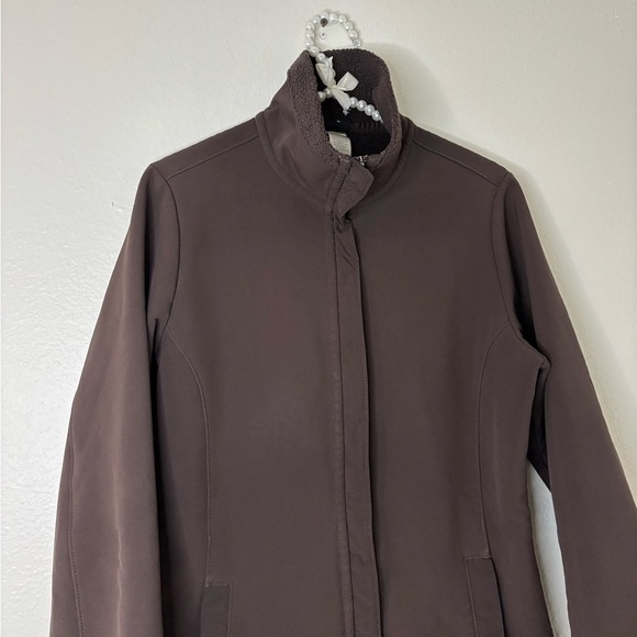 Patagonia Women Brown Long Au Train Fleece Coat - Picture 11 of 12